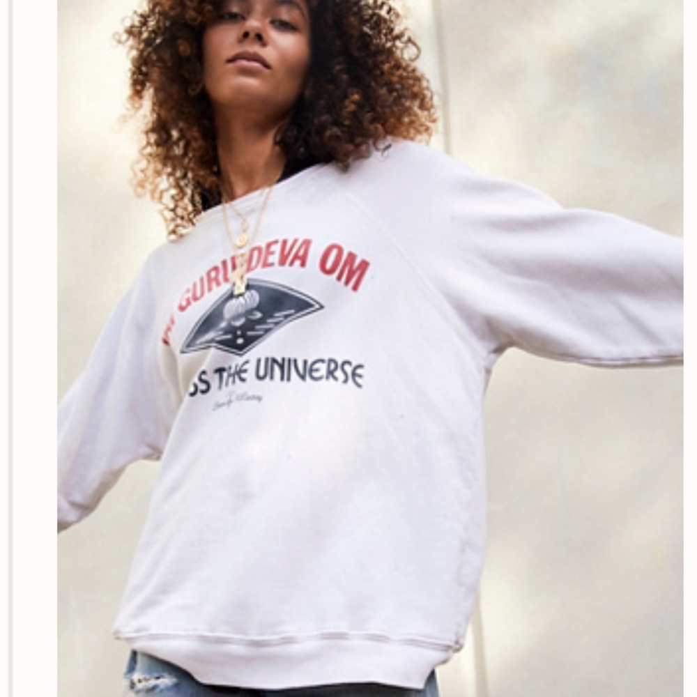 New! Free People Across the Universe Beatles Sweatshirt